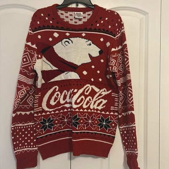 Coca Cola Retro Sweater Size Large - Picture 1 of 3